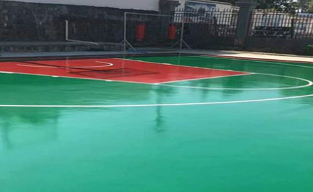 丰都篮球场翻新地面
